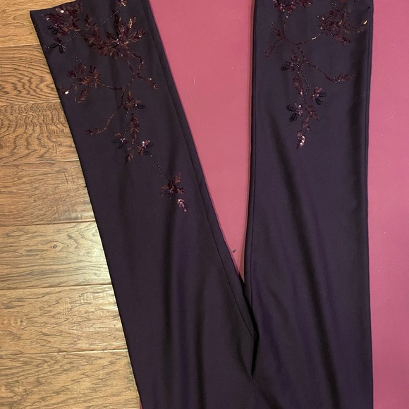 Valentino Wool Pants with Beaded Detail - Picture 6 of 10